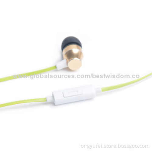 In-ear Stereo Earphones, CE, RoHS Marks, Fashionable and Comfortable Design